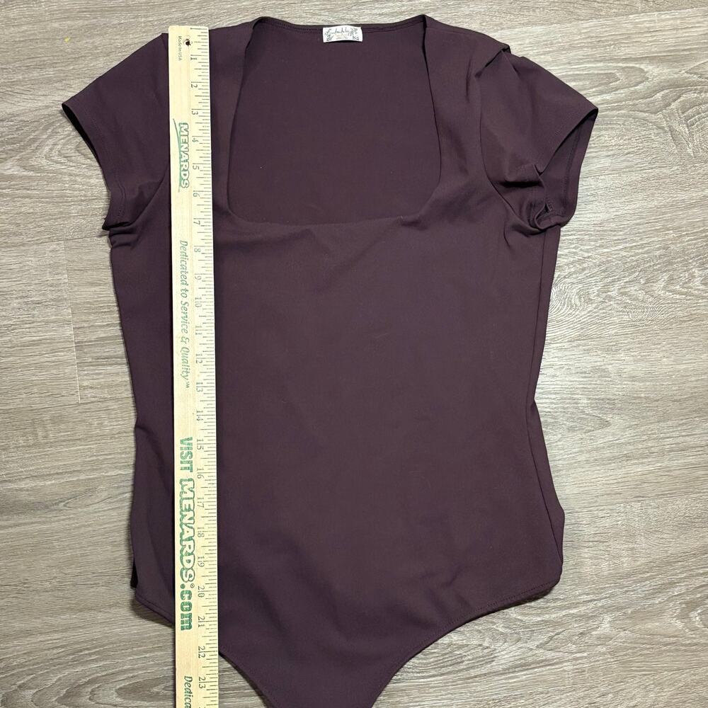 Intimately Free People Brown Mesh Lined Bodysuit M - Picture 9 of 10